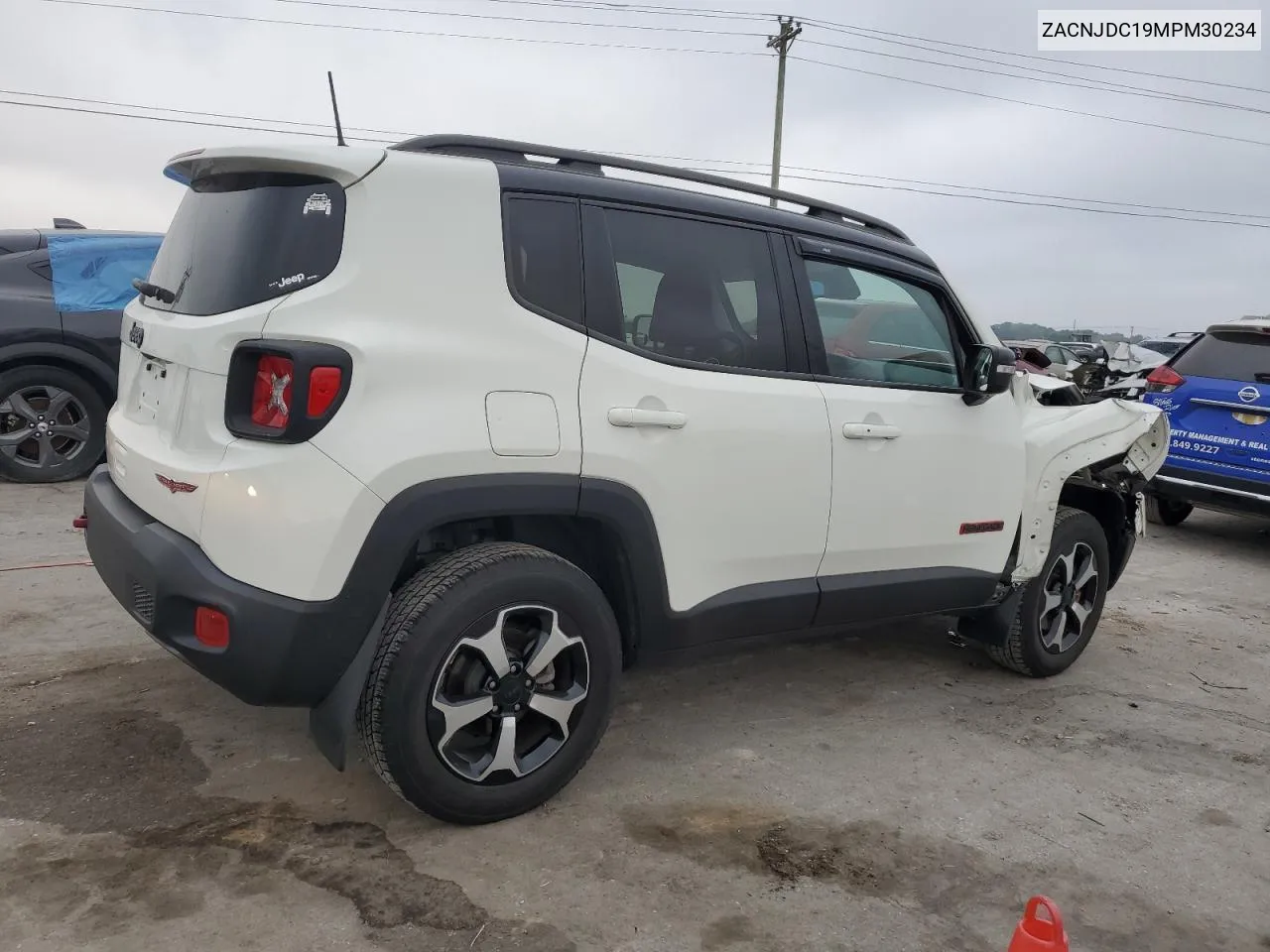 2021 Jeep Renegade Trailhawk VIN: ZACNJDC19MPM30234 Lot: 66167334