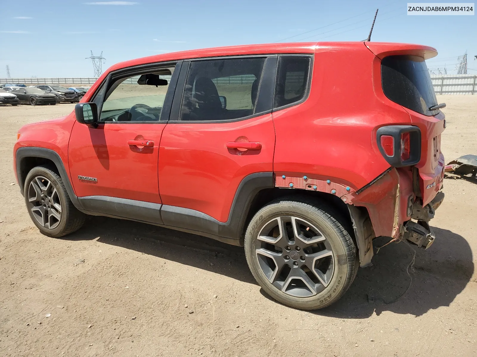 2021 Jeep Renegade Sport VIN: ZACNJDAB6MPM34124 Lot: 66349084