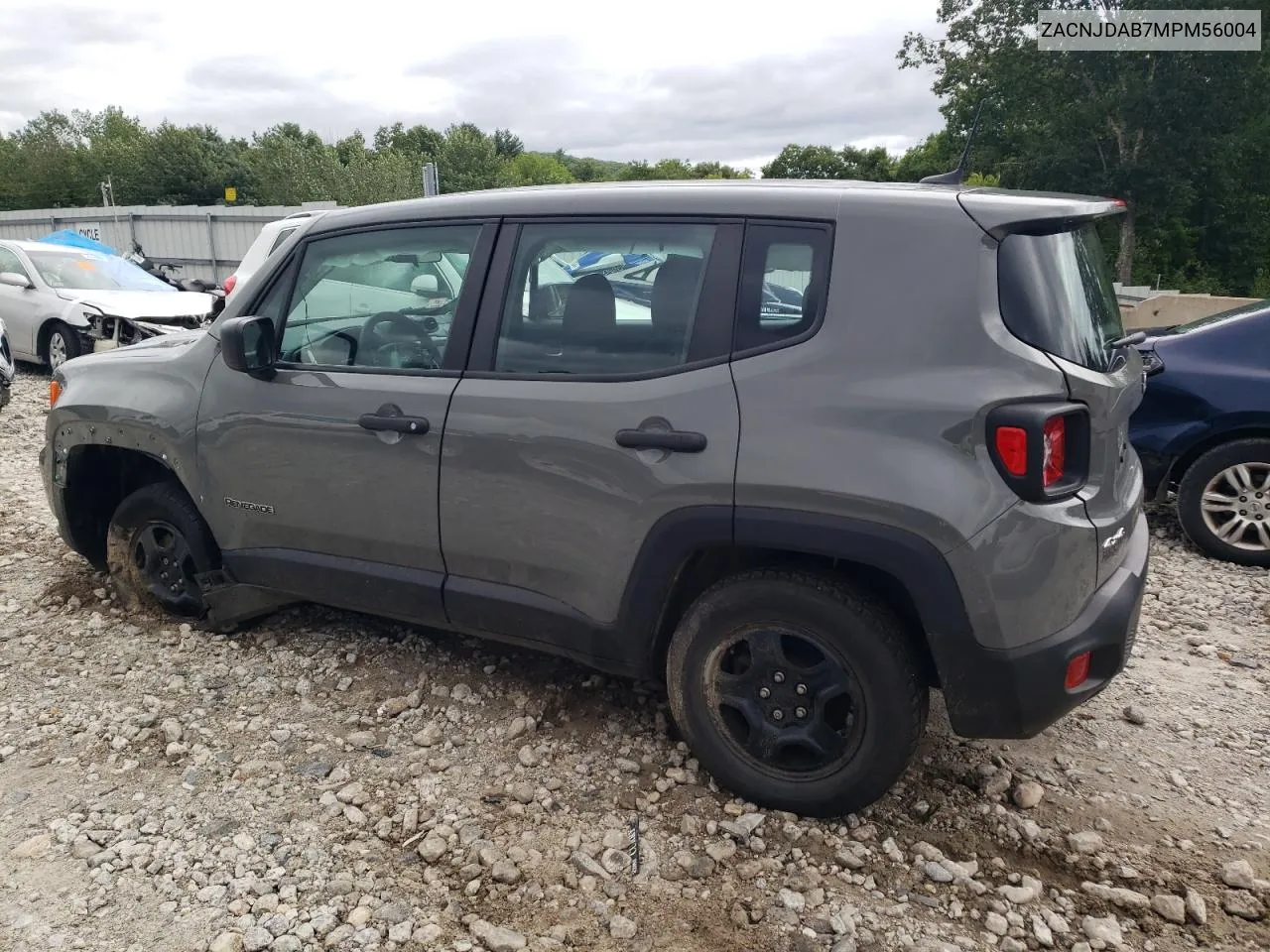 2021 Jeep Renegade Sport VIN: ZACNJDAB7MPM56004 Lot: 67642374