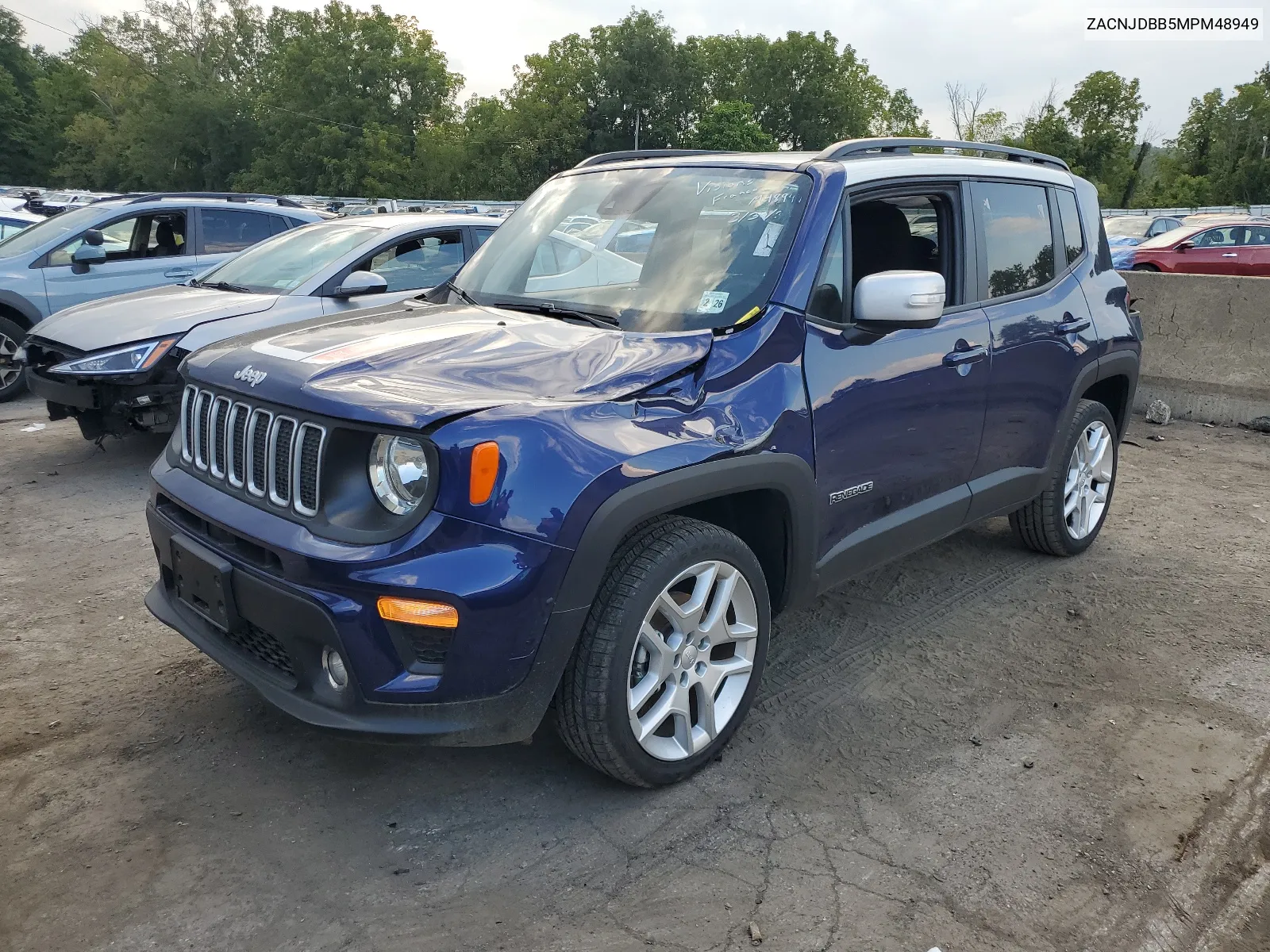 2021 Jeep Renegade Latitude VIN: ZACNJDBB5MPM48949 Lot: 67912514