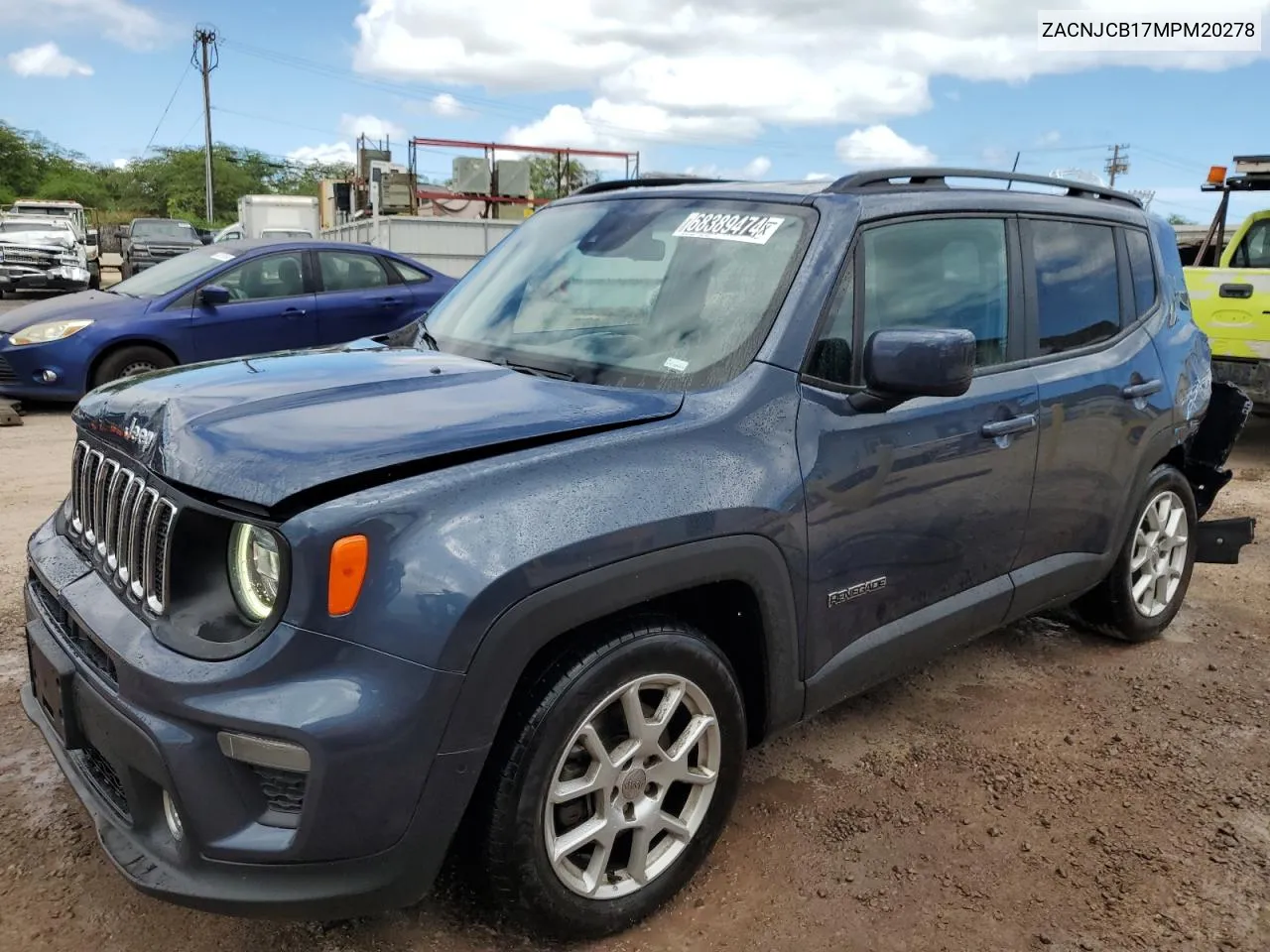 2021 Jeep Renegade Latitude VIN: ZACNJCB17MPM20278 Lot: 68389474