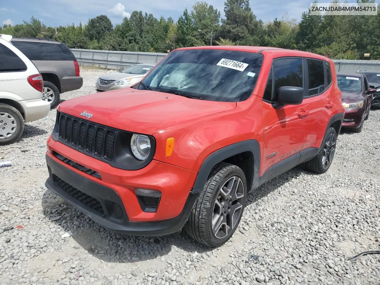 2021 Jeep Renegade Sport VIN: ZACNJDAB4MPM54713 Lot: 69271664