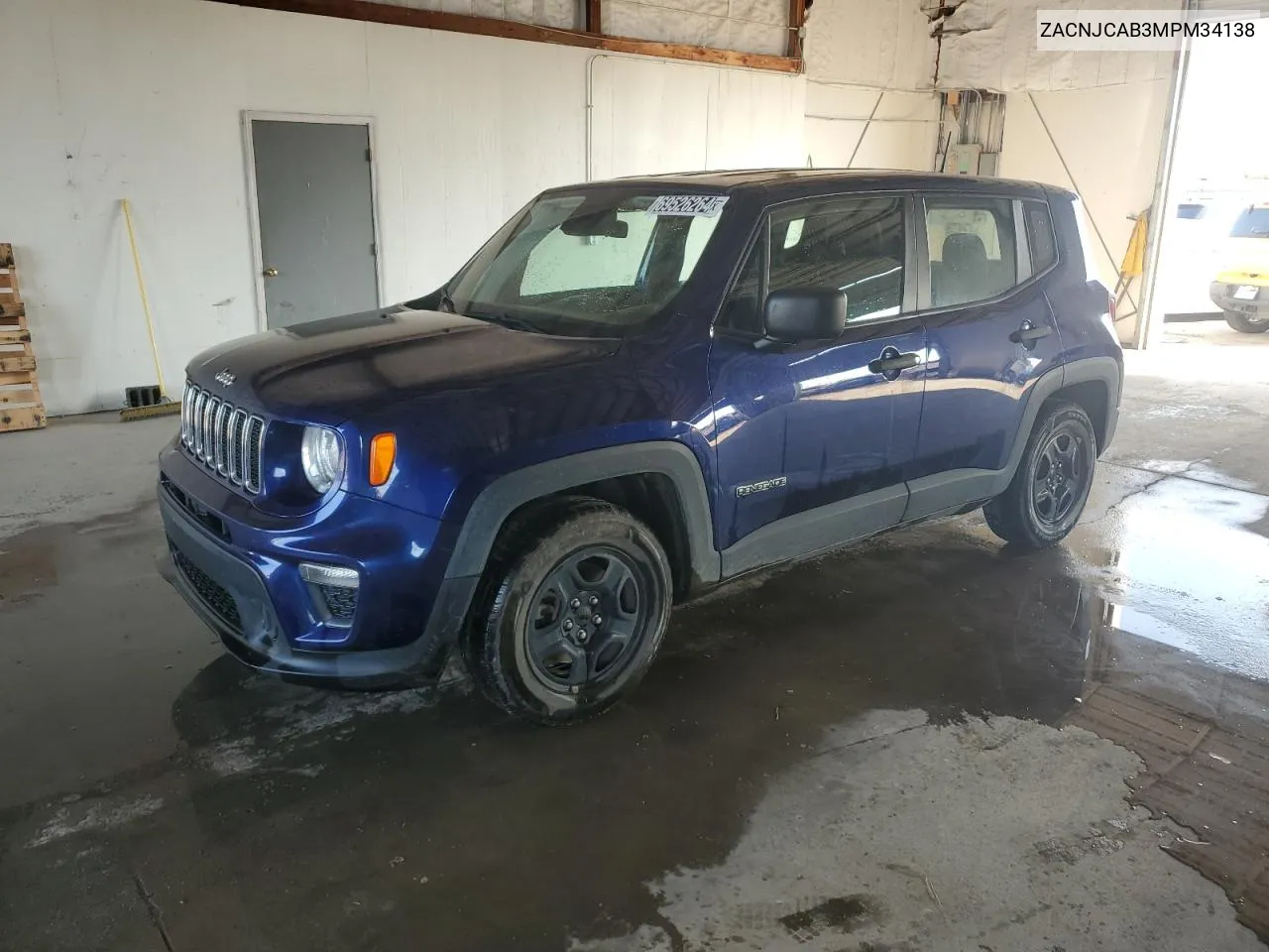 2021 Jeep Renegade Sport VIN: ZACNJCAB3MPM34138 Lot: 69526264