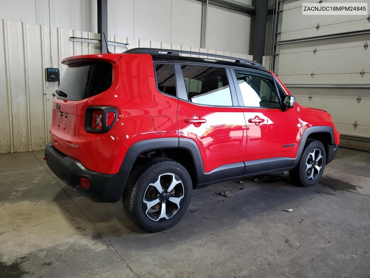 2021 Jeep Renegade Trailhawk VIN: ZACNJDC18MPM24845 Lot: 69983384