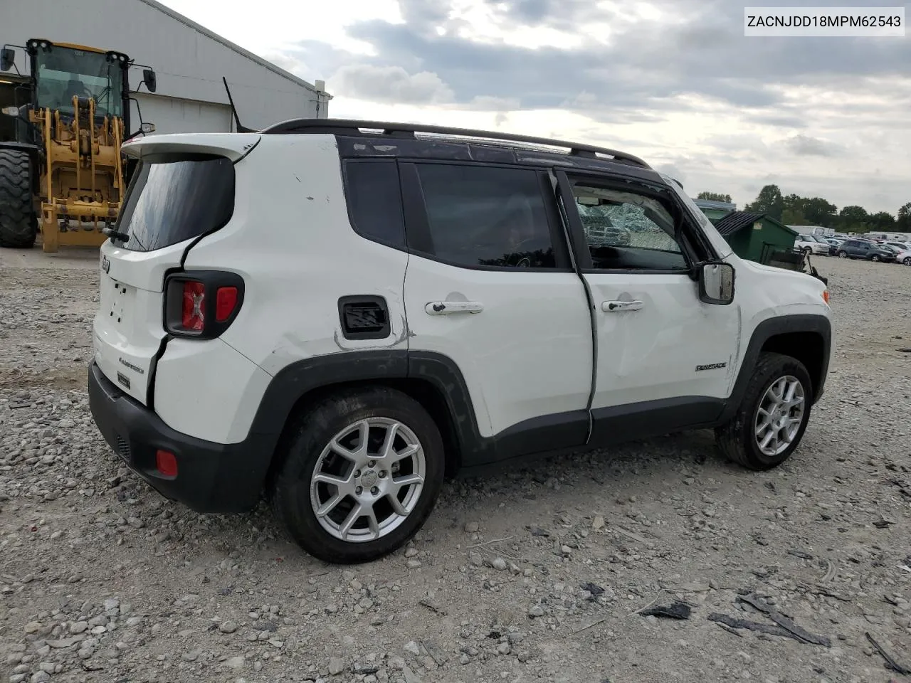 2021 Jeep Renegade Limited VIN: ZACNJDD18MPM62543 Lot: 70444924