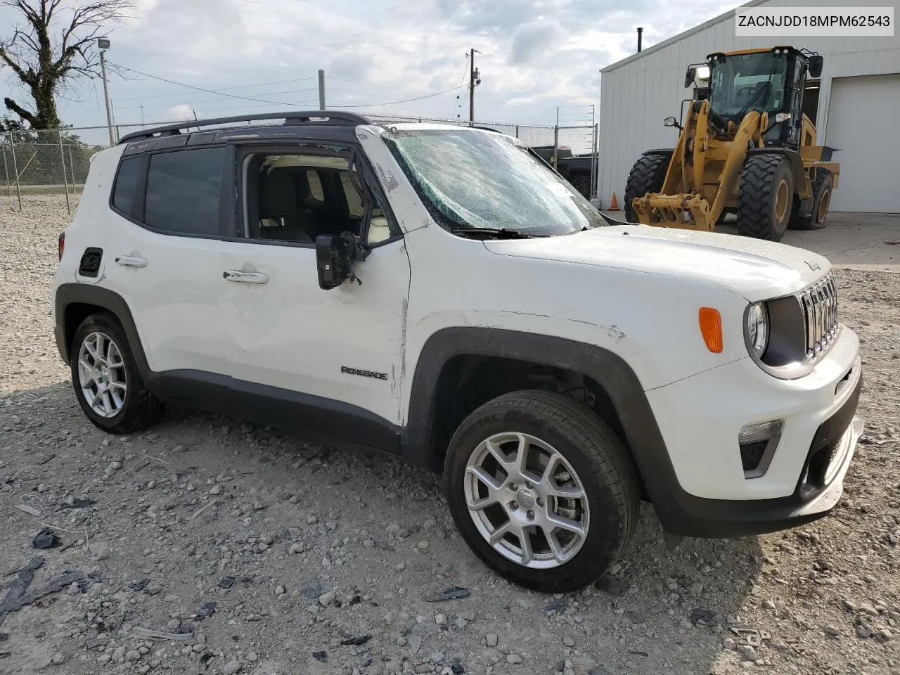 2021 Jeep Renegade Limited VIN: ZACNJDD18MPM62543 Lot: 70444924