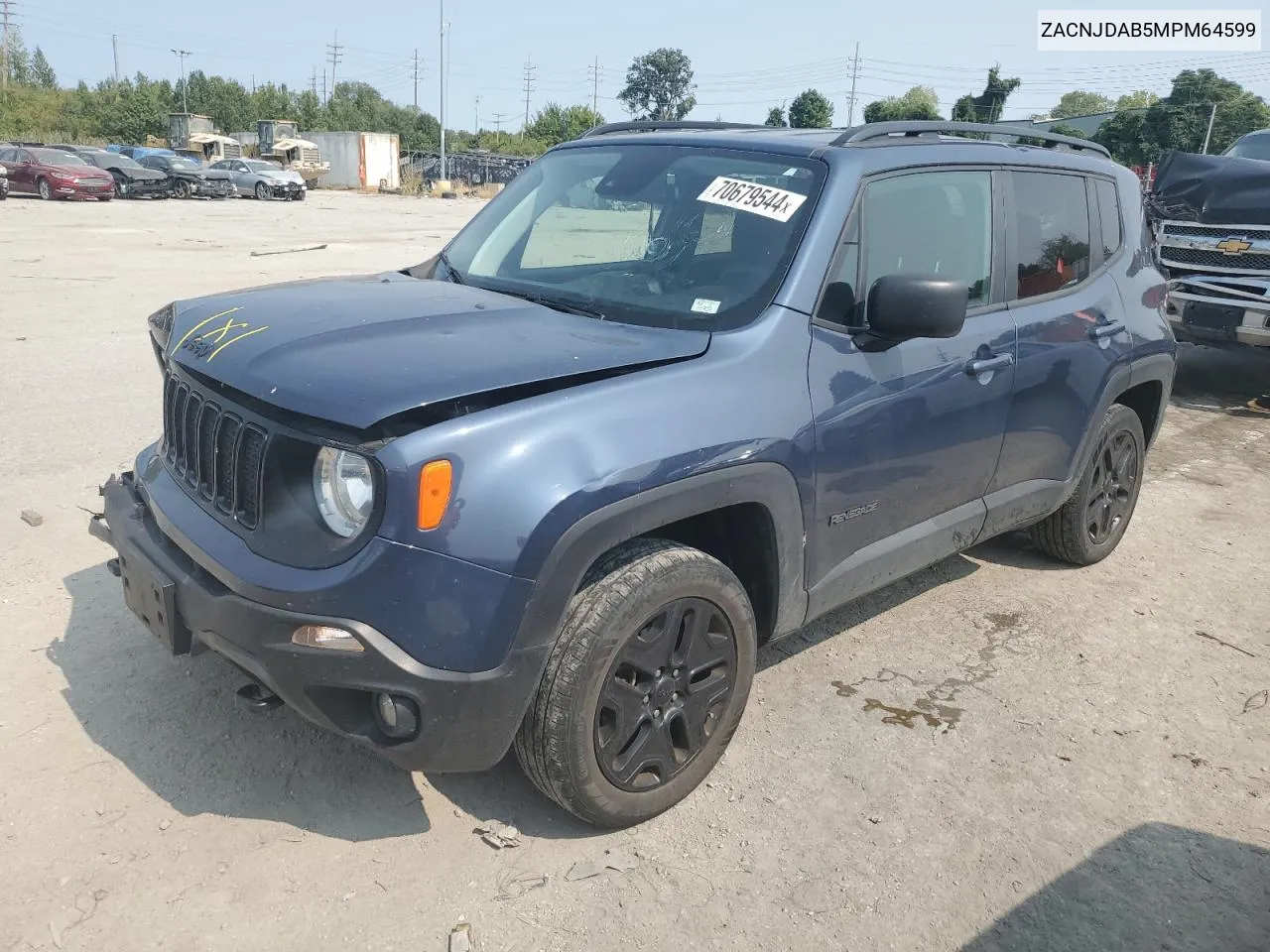 2021 Jeep Renegade Sport VIN: ZACNJDAB5MPM64599 Lot: 70679544