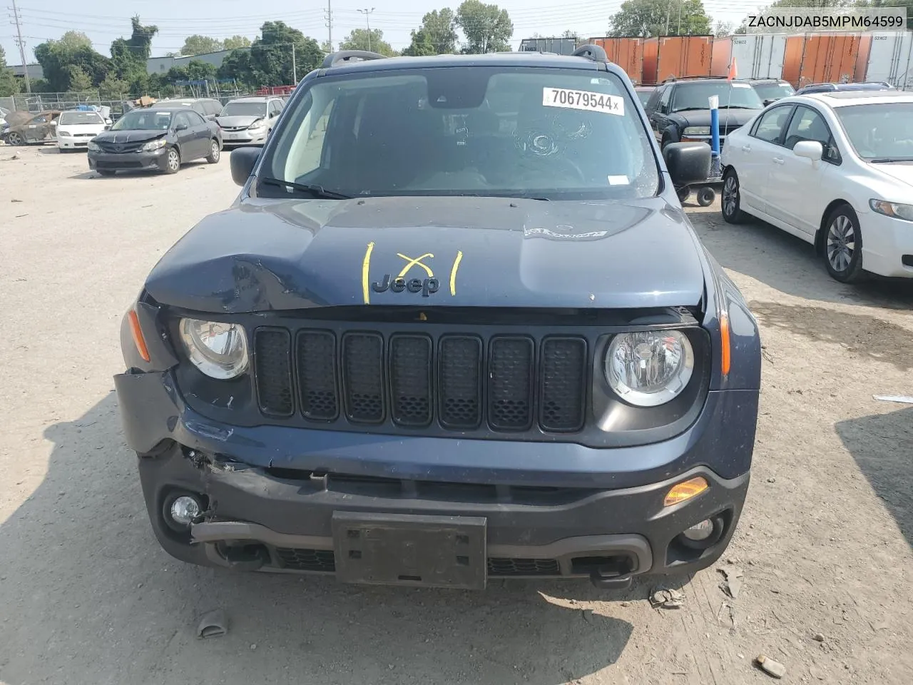 2021 Jeep Renegade Sport VIN: ZACNJDAB5MPM64599 Lot: 70679544