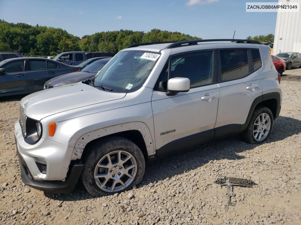 2021 Jeep Renegade Latitude VIN: ZACNJDBB6MPN21049 Lot: 71343194