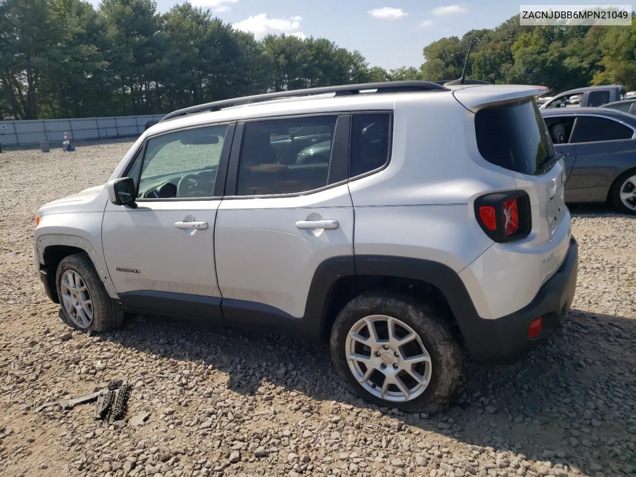 2021 Jeep Renegade Latitude VIN: ZACNJDBB6MPN21049 Lot: 71343194