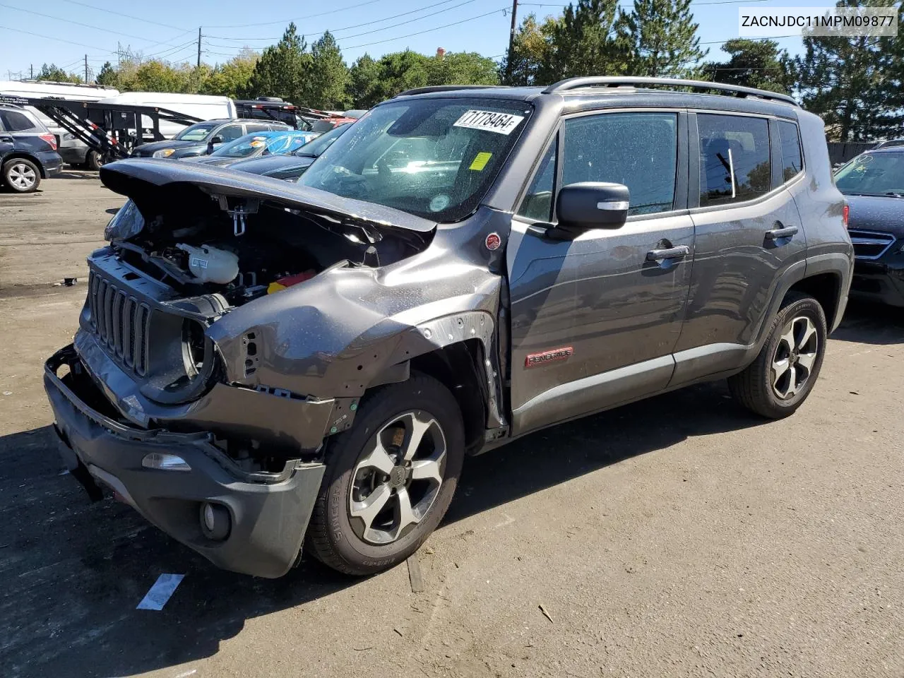 2021 Jeep Renegade Trailhawk VIN: ZACNJDC11MPM09877 Lot: 71778464