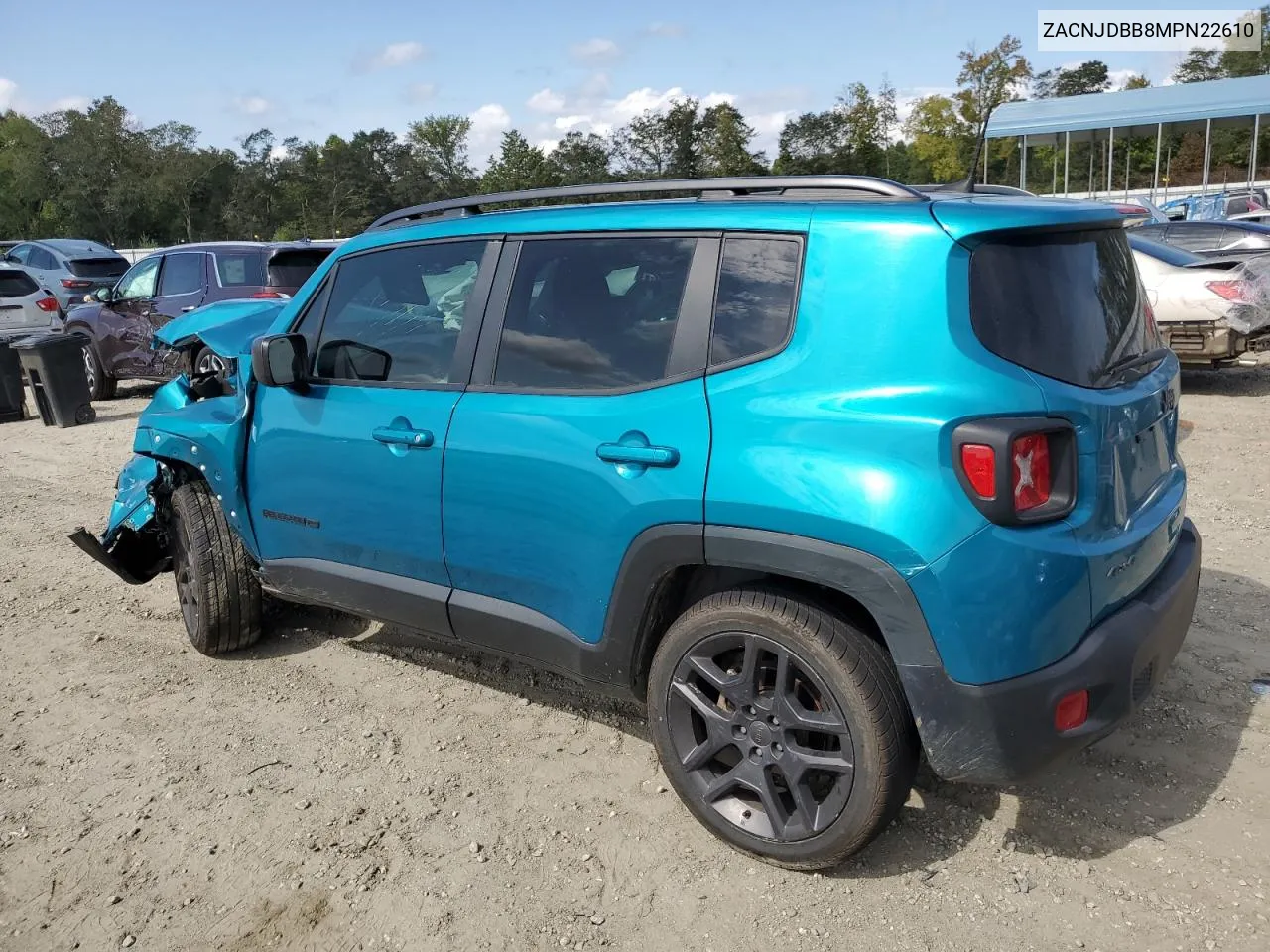 2021 Jeep Renegade Latitude VIN: ZACNJDBB8MPN22610 Lot: 71787754