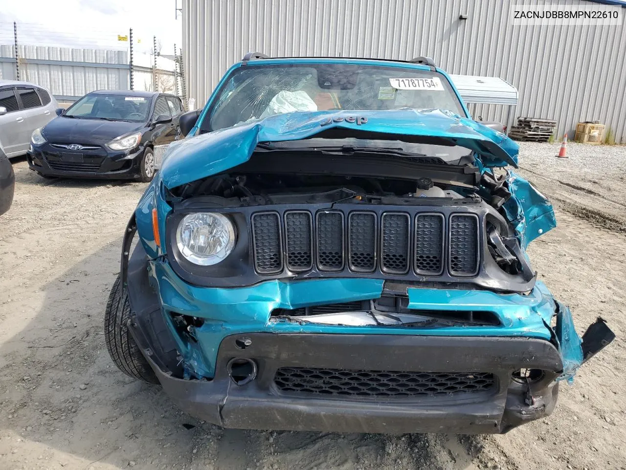 2021 Jeep Renegade Latitude VIN: ZACNJDBB8MPN22610 Lot: 71787754