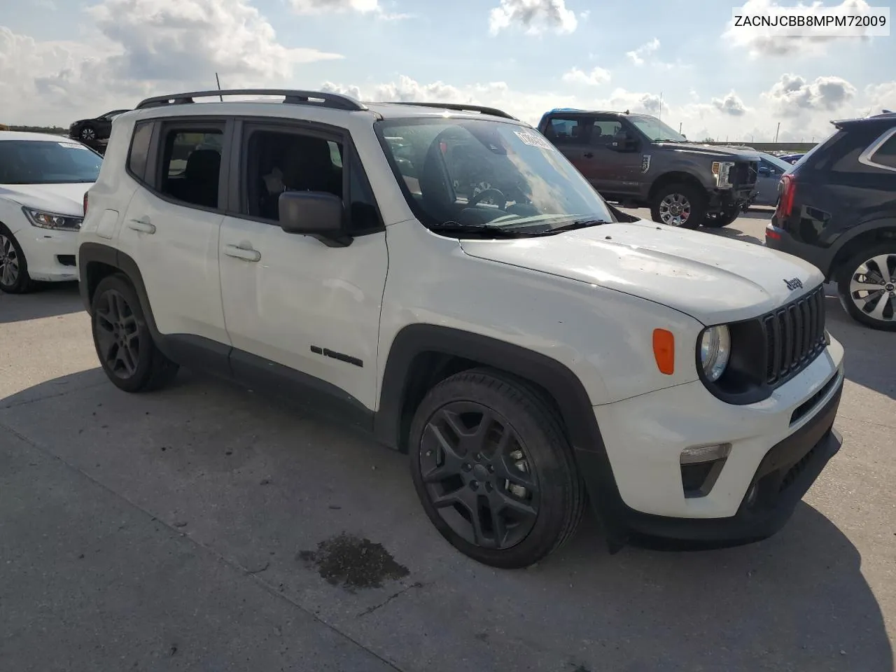 2021 Jeep Renegade Latitude VIN: ZACNJCBB8MPM72009 Lot: 71884274