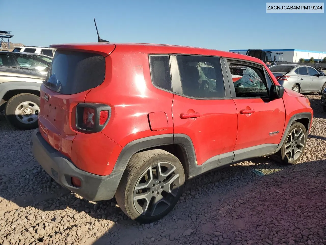 2021 Jeep Renegade Sport VIN: ZACNJCAB4MPM19244 Lot: 72745094