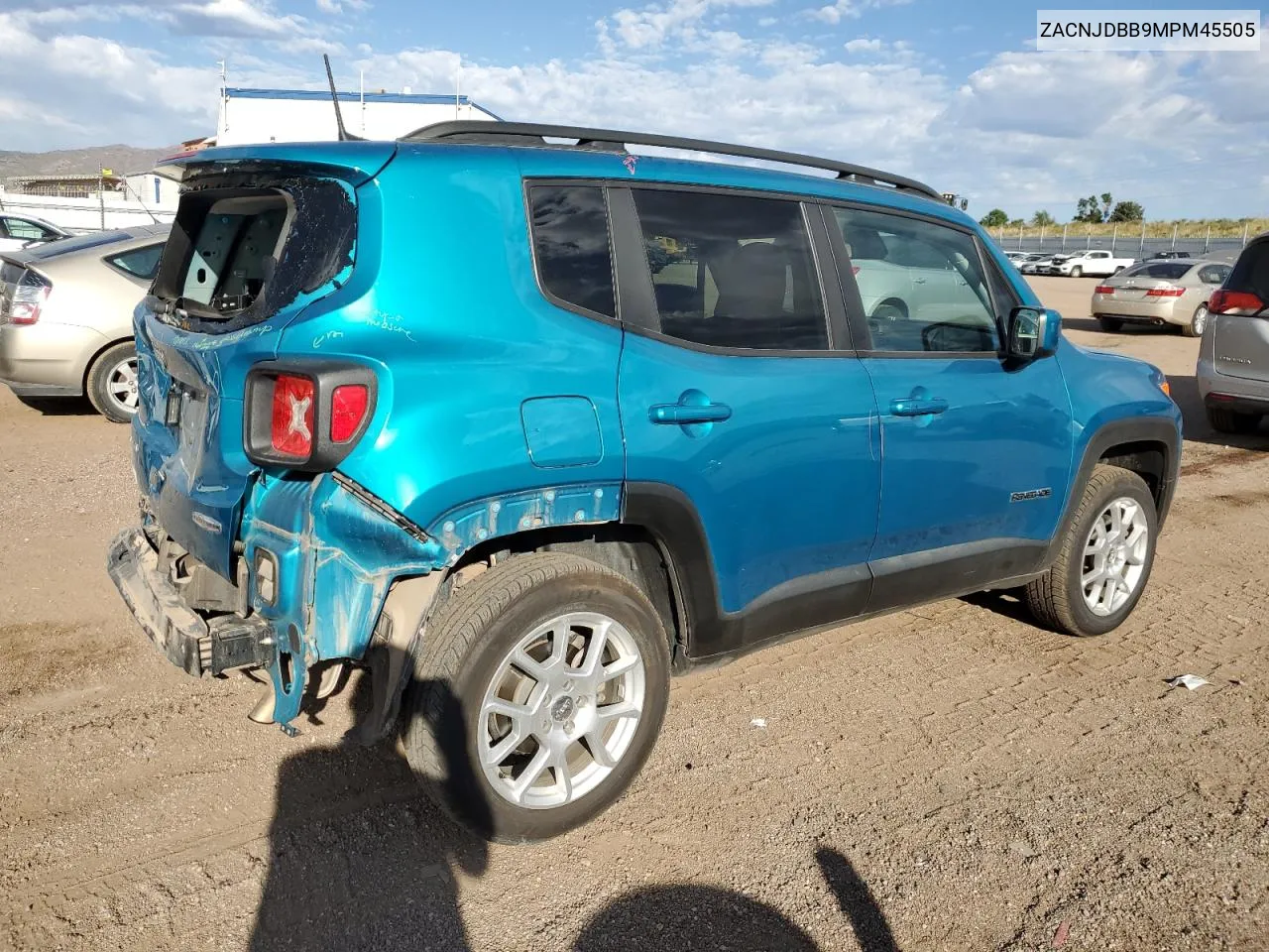 2021 Jeep Renegade Latitude VIN: ZACNJDBB9MPM45505 Lot: 72854184