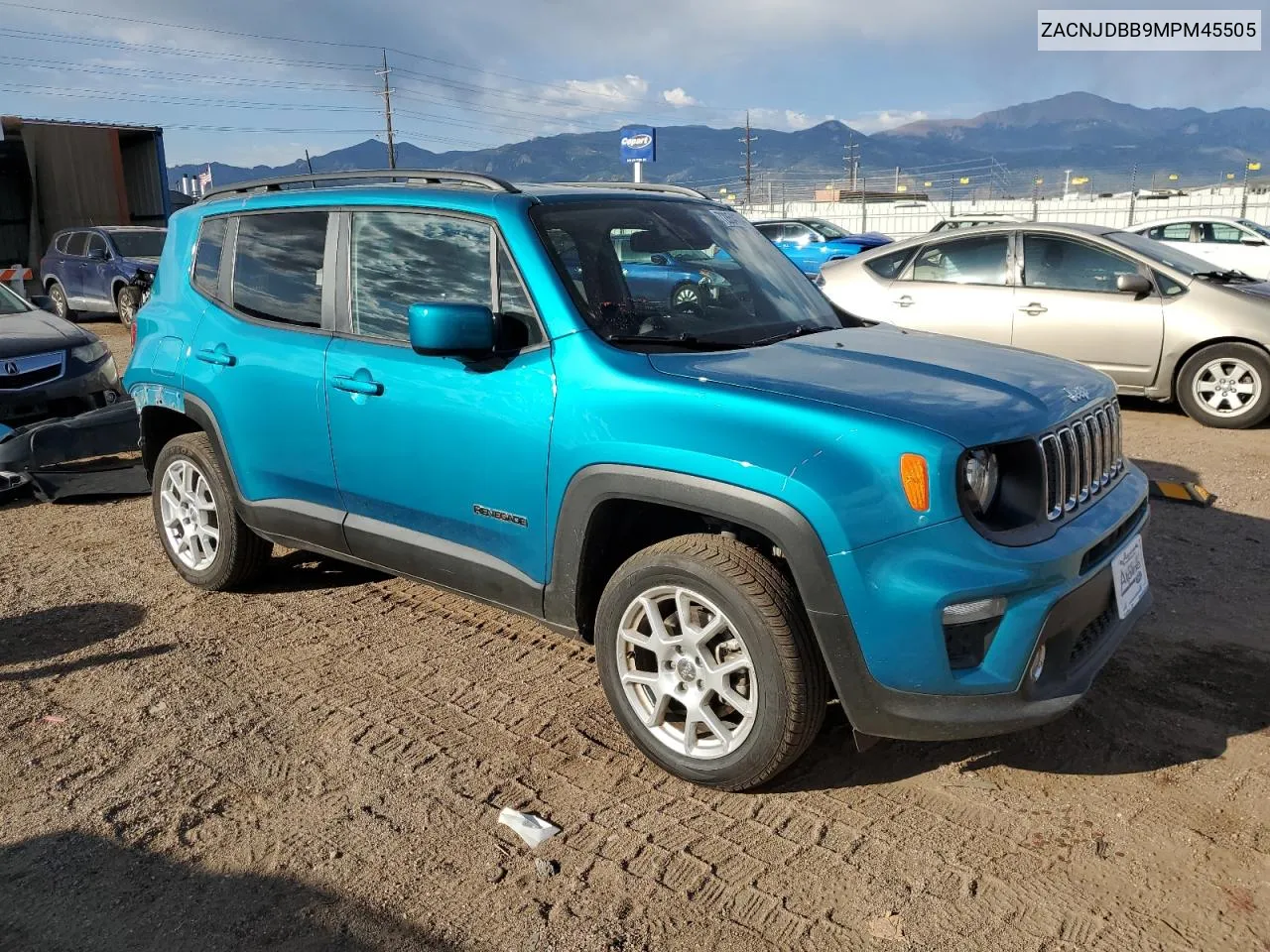 2021 Jeep Renegade Latitude VIN: ZACNJDBB9MPM45505 Lot: 72854184