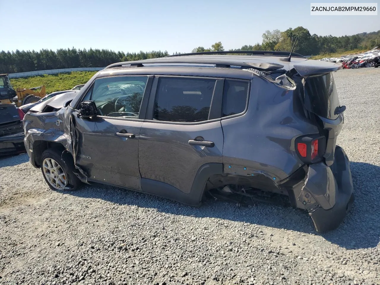 2021 Jeep Renegade Sport VIN: ZACNJCAB2MPM29660 Lot: 73270604