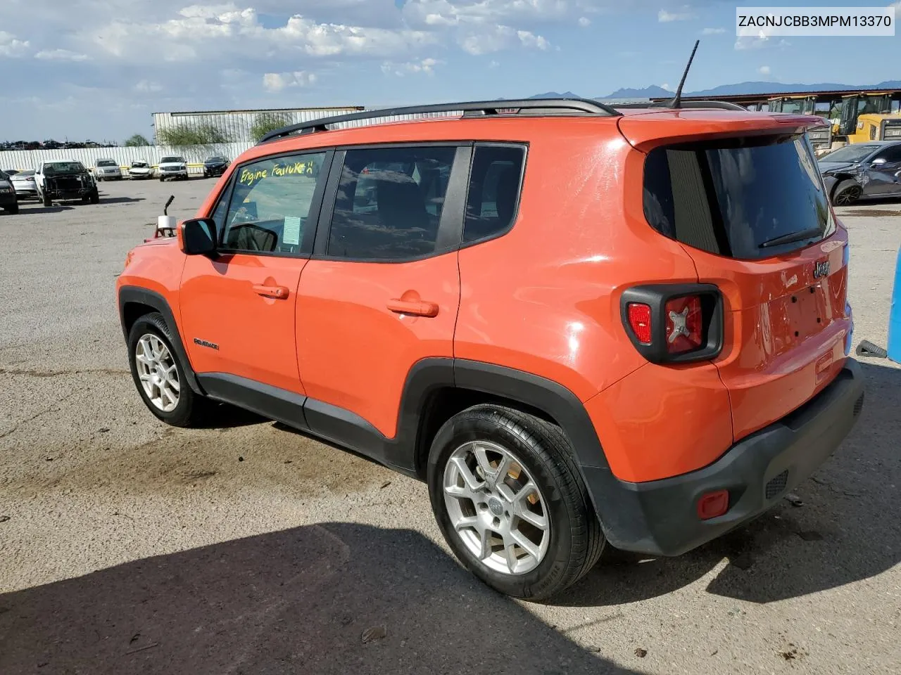 2021 Jeep Renegade Latitude VIN: ZACNJCBB3MPM13370 Lot: 73521524