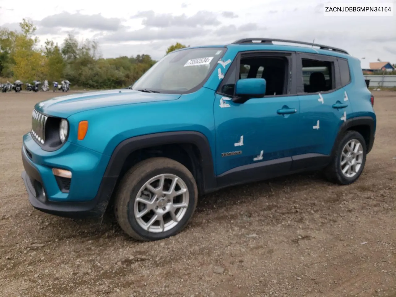 2021 Jeep Renegade Latitude VIN: ZACNJDBB5MPN34164 Lot: 73552534