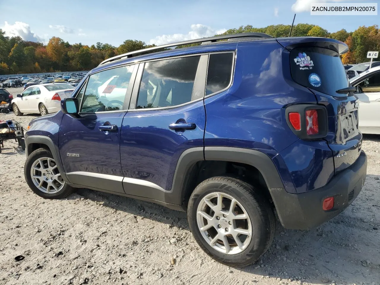 2021 Jeep Renegade Latitude VIN: ZACNJDBB2MPN20075 Lot: 73689024