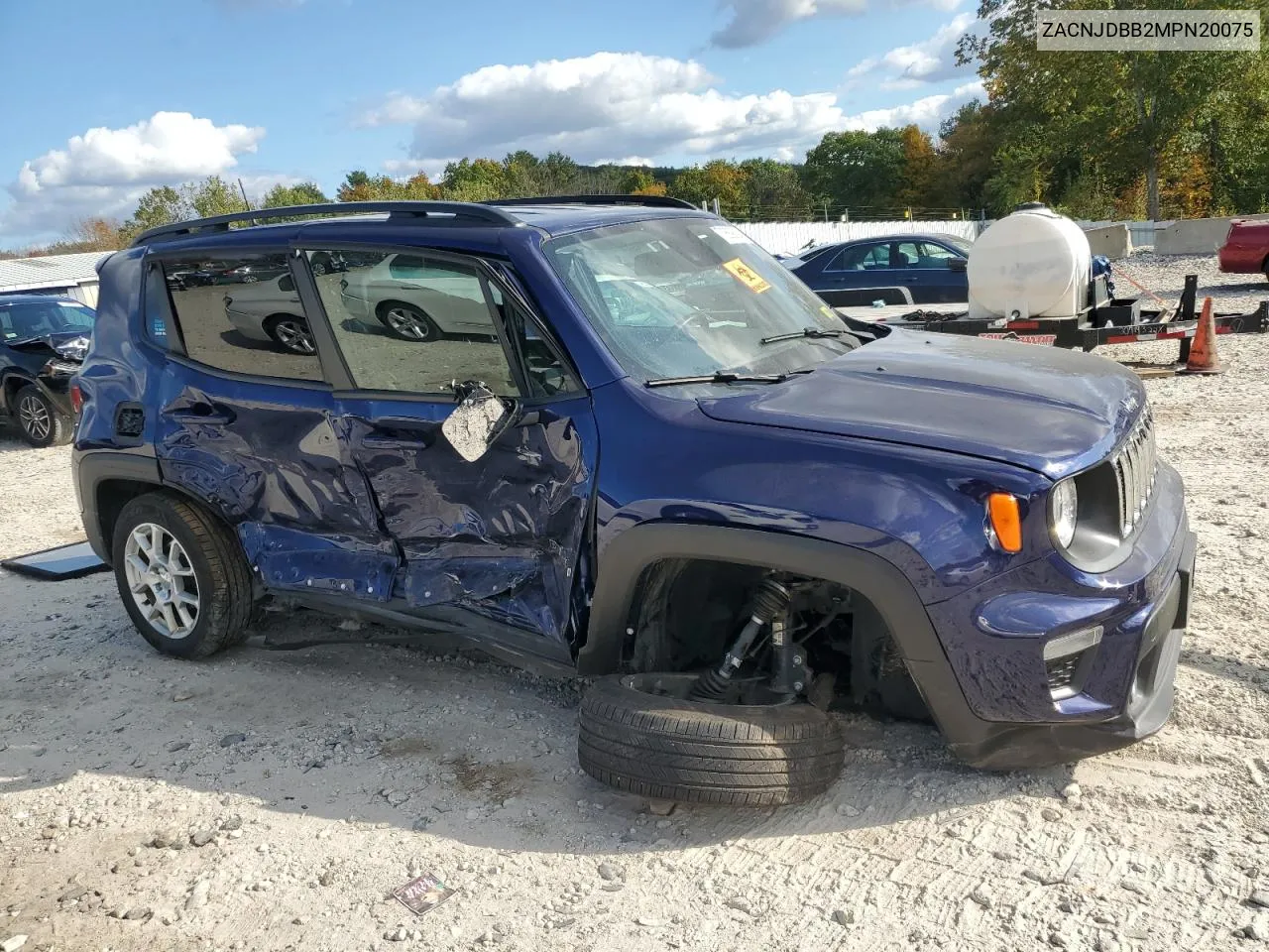 2021 Jeep Renegade Latitude VIN: ZACNJDBB2MPN20075 Lot: 73689024