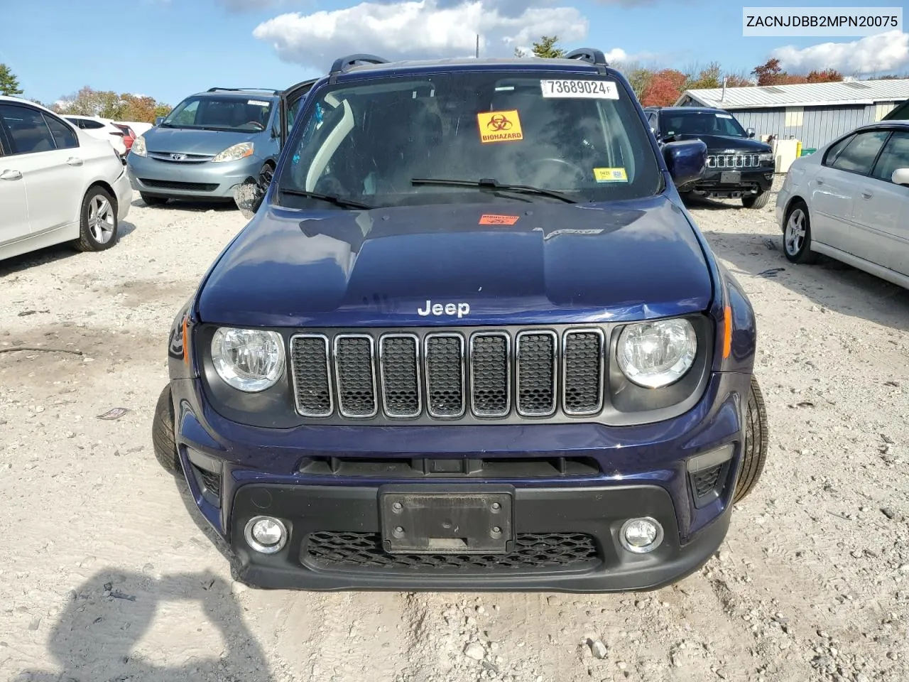 2021 Jeep Renegade Latitude VIN: ZACNJDBB2MPN20075 Lot: 73689024