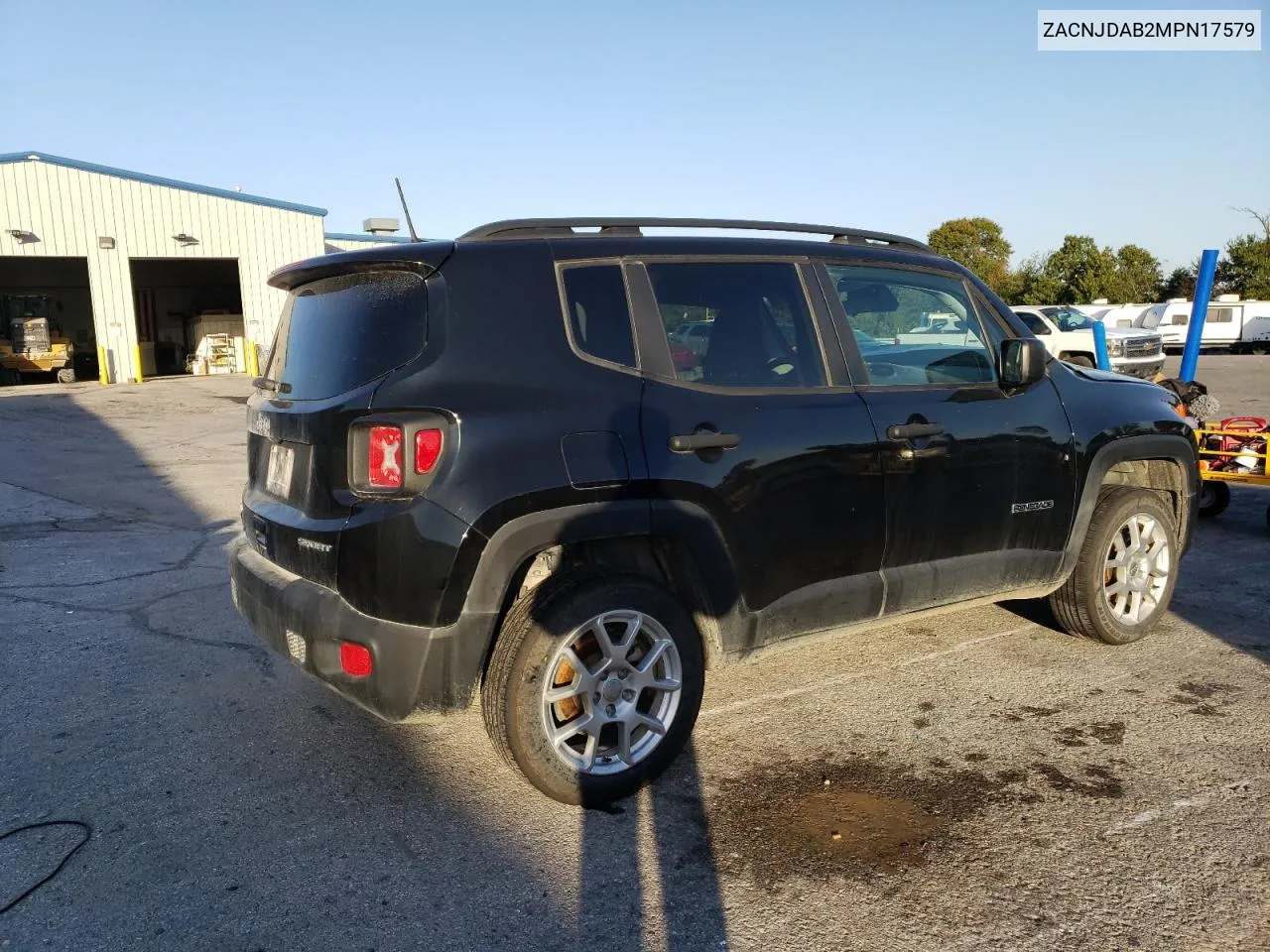 ZACNJDAB2MPN17579 2021 Jeep Renegade Sport