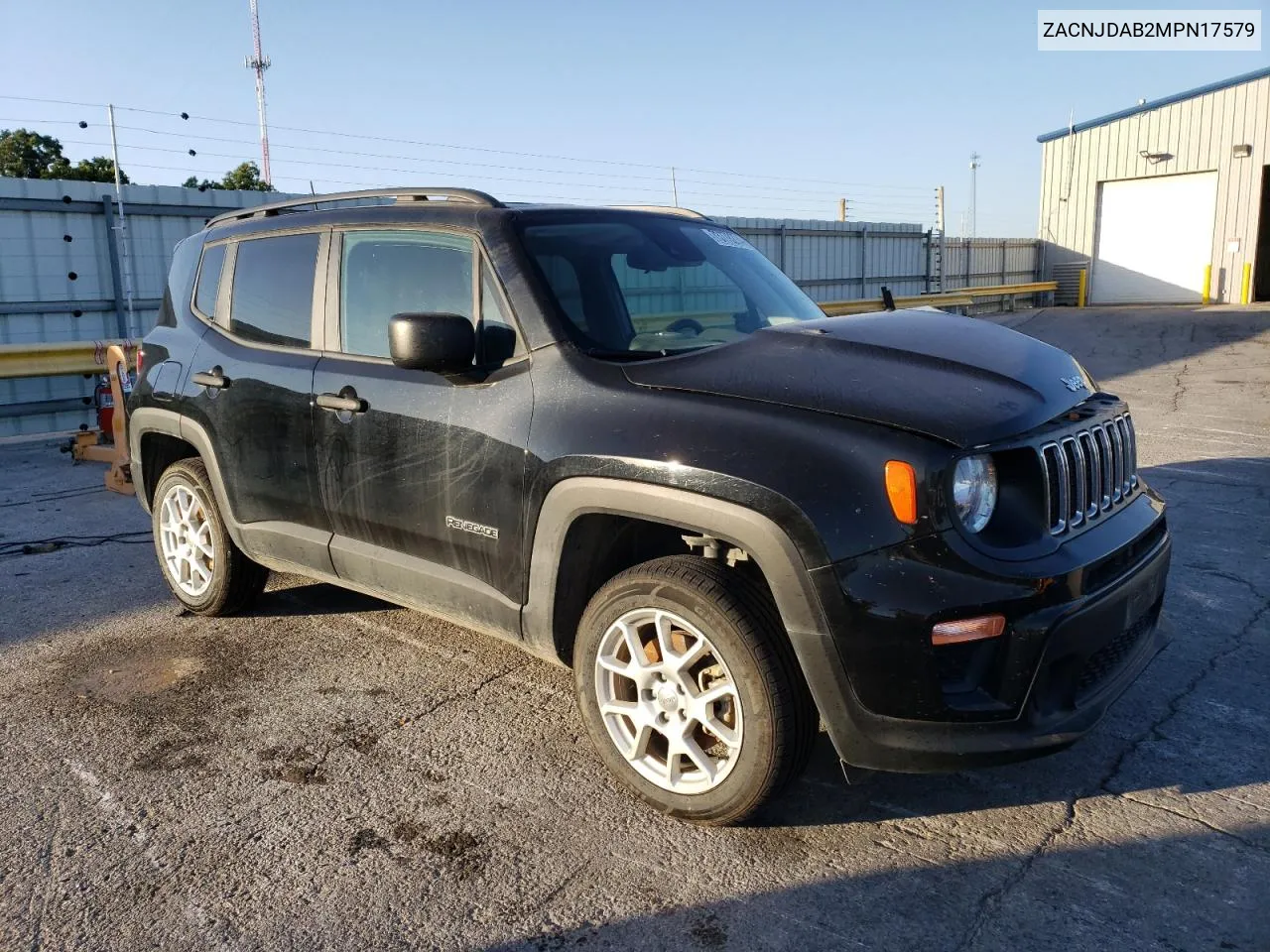 2021 Jeep Renegade Sport VIN: ZACNJDAB2MPN17579 Lot: 73778274