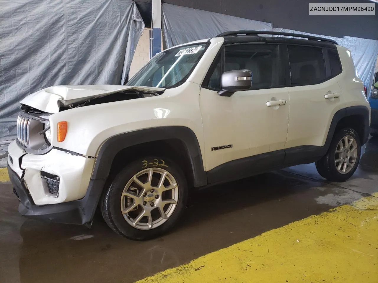 2021 Jeep Renegade Limited VIN: ZACNJDD17MPM96490 Lot: 73977234