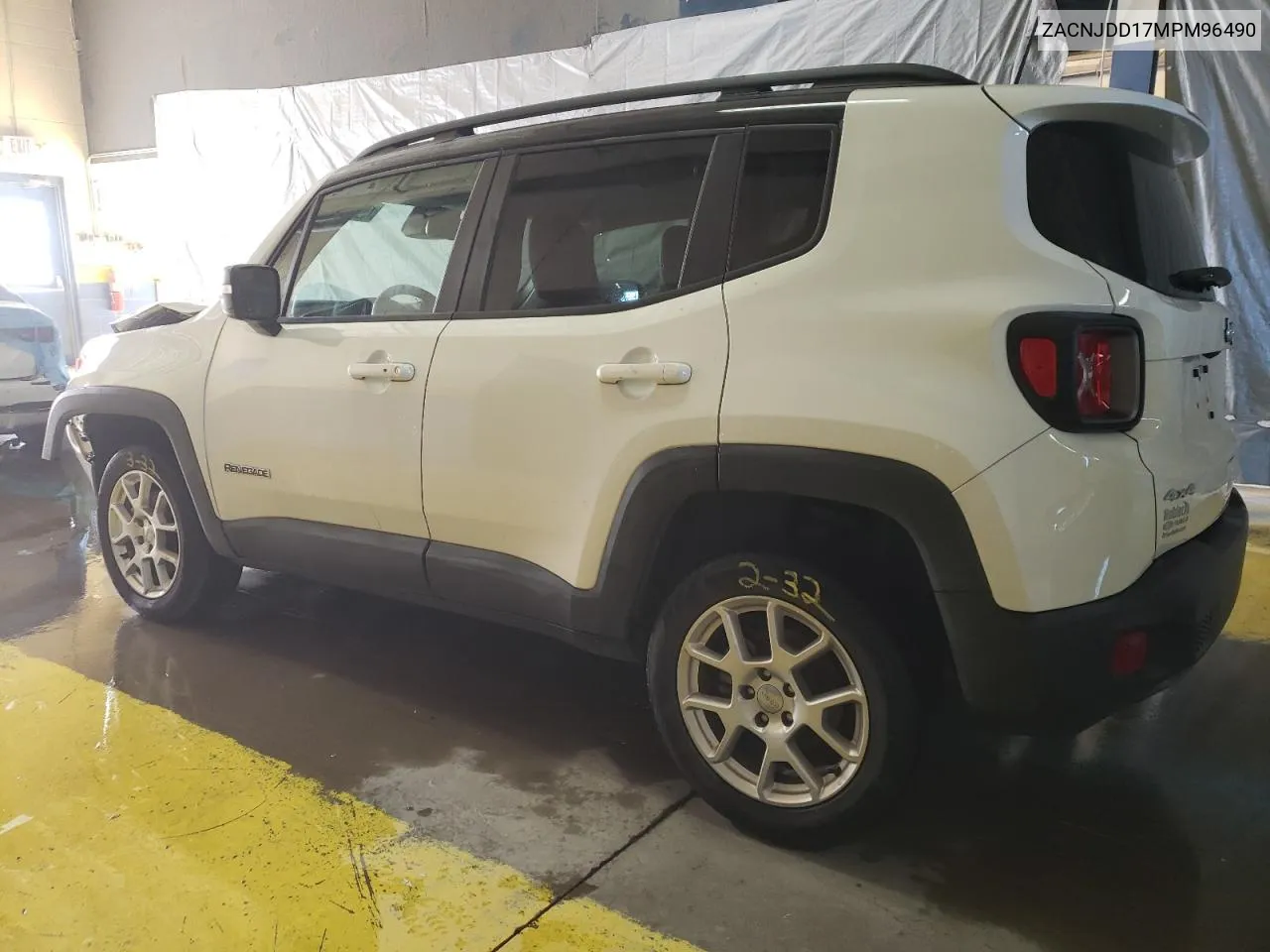 2021 Jeep Renegade Limited VIN: ZACNJDD17MPM96490 Lot: 73977234