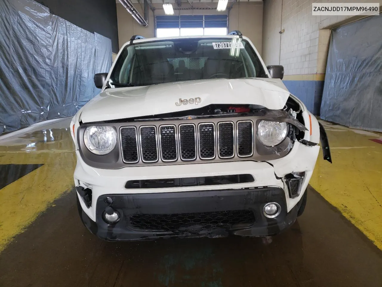 2021 Jeep Renegade Limited VIN: ZACNJDD17MPM96490 Lot: 73977234