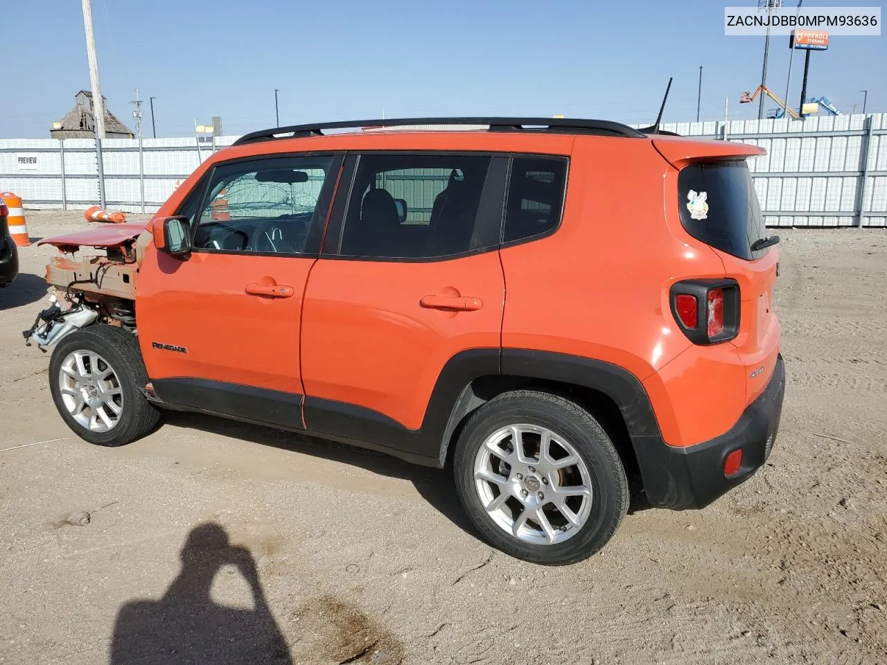 2021 Jeep Renegade Latitude VIN: ZACNJDBB0MPM93636 Lot: 74051084