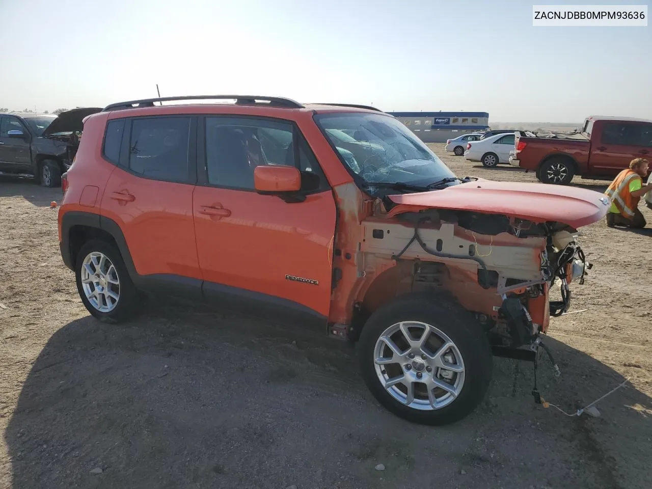 2021 Jeep Renegade Latitude VIN: ZACNJDBB0MPM93636 Lot: 74051084