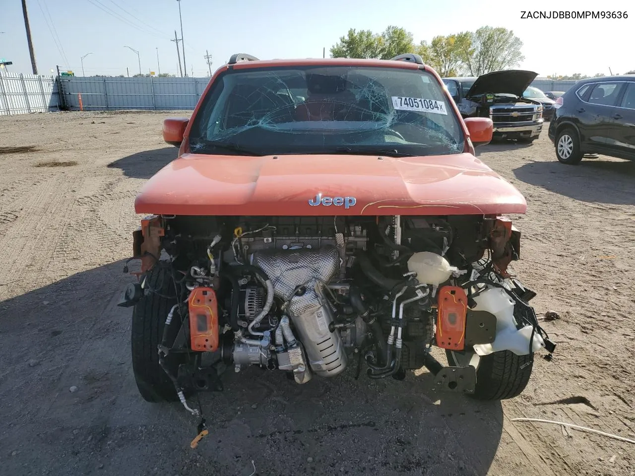 2021 Jeep Renegade Latitude VIN: ZACNJDBB0MPM93636 Lot: 74051084