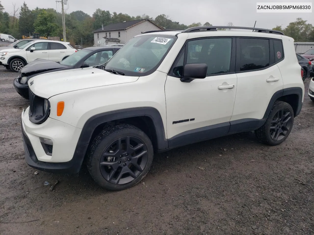 2021 Jeep Renegade Latitude VIN: ZACNJDBB5MPM68330 Lot: 74058524