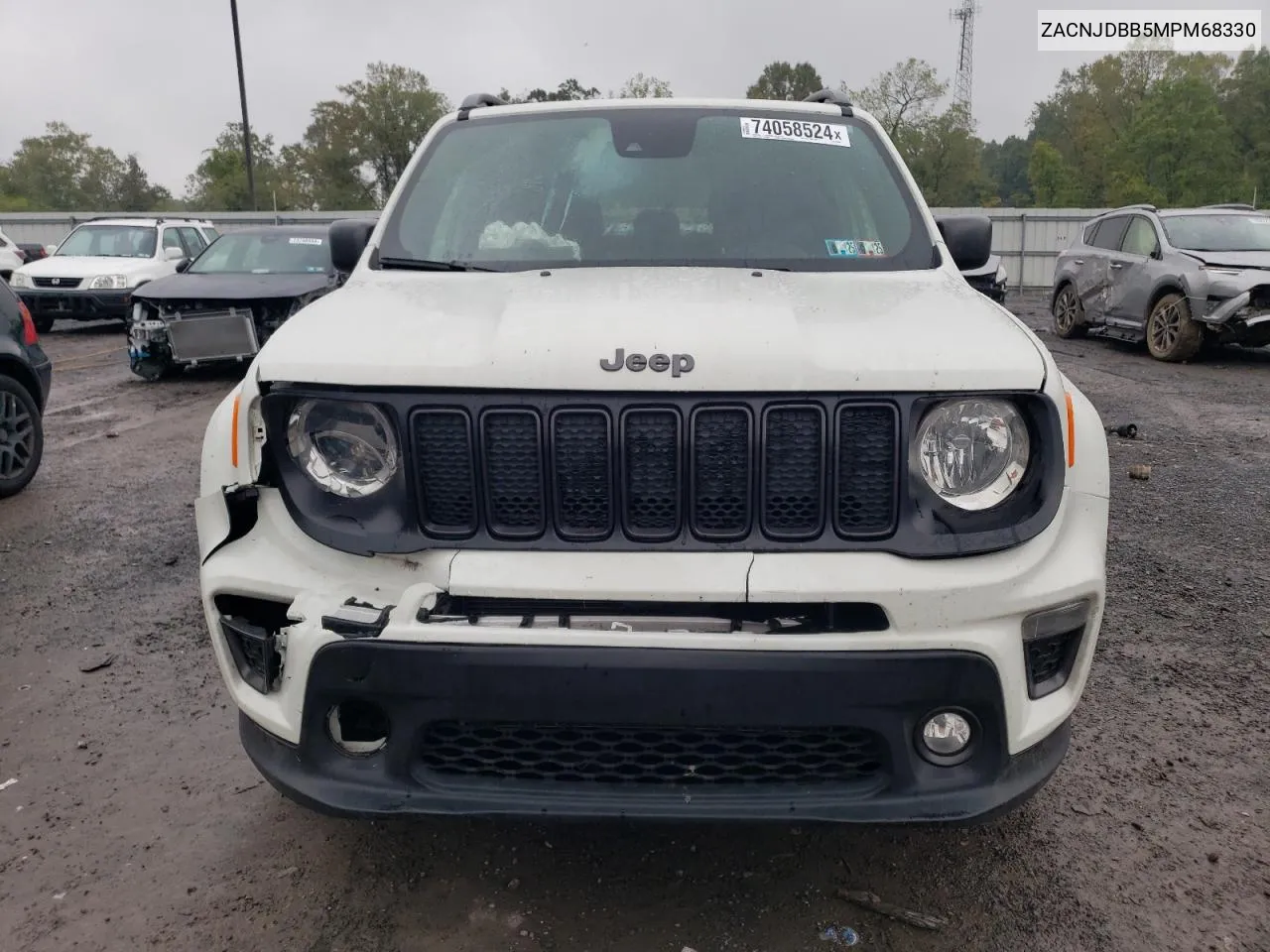 2021 Jeep Renegade Latitude VIN: ZACNJDBB5MPM68330 Lot: 74058524