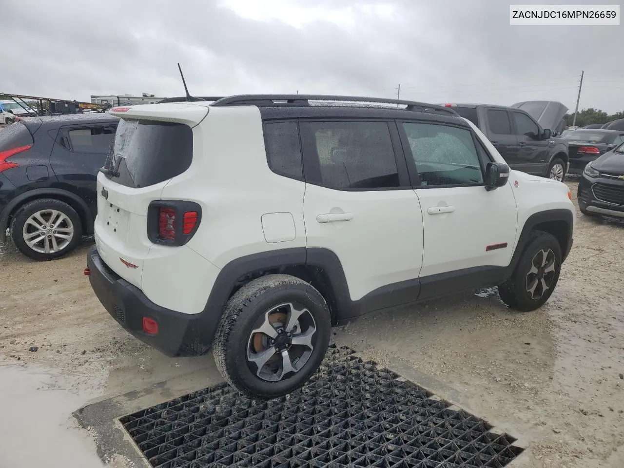 2021 Jeep Renegade Trailhawk VIN: ZACNJDC16MPN26659 Lot: 74537274