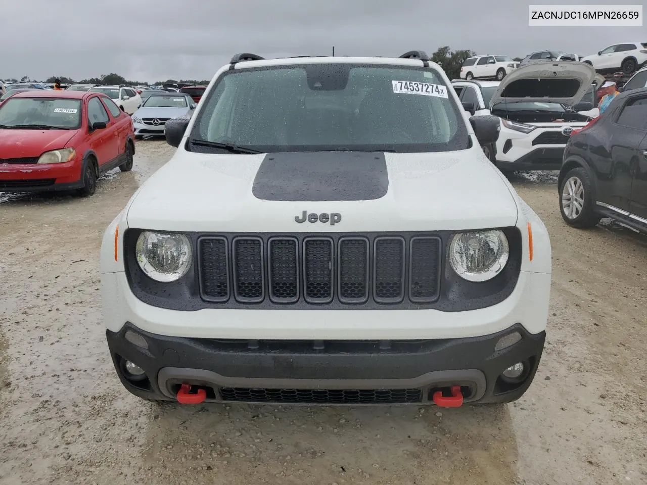 2021 Jeep Renegade Trailhawk VIN: ZACNJDC16MPN26659 Lot: 74537274