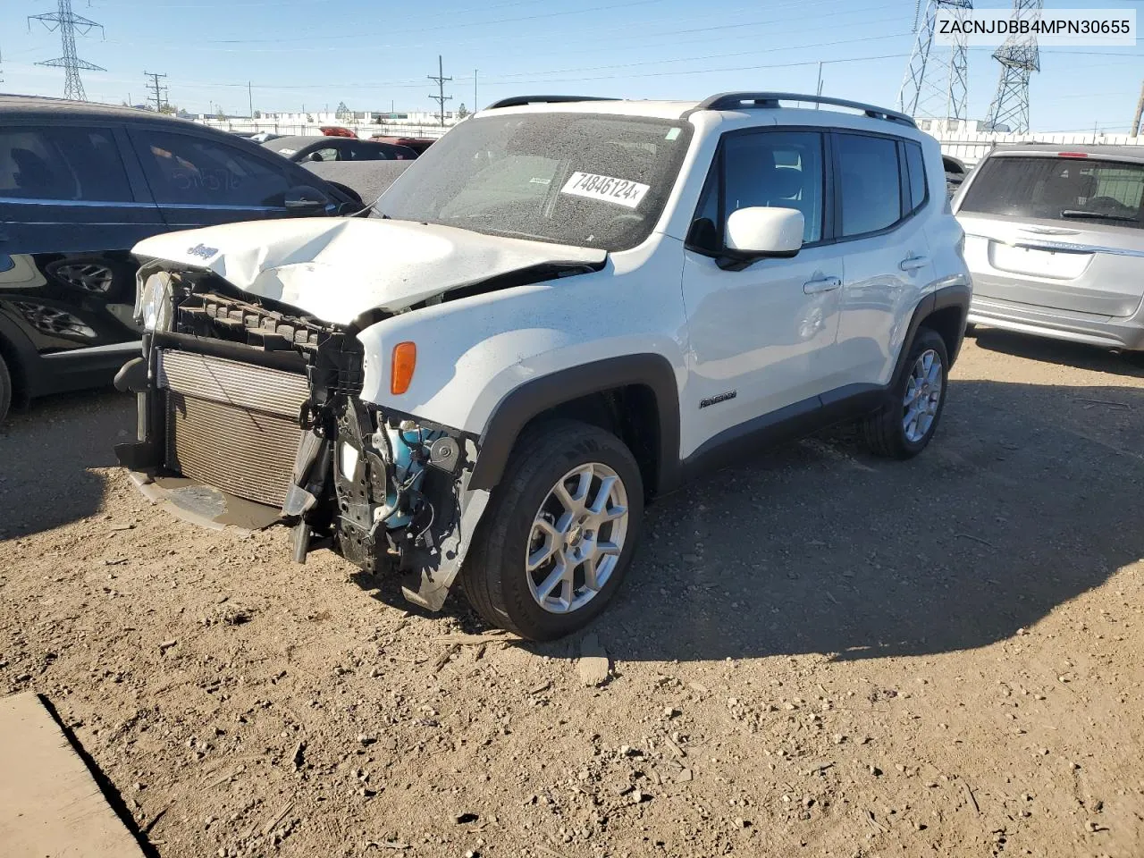 2021 Jeep Renegade Latitude VIN: ZACNJDBB4MPN30655 Lot: 74846124