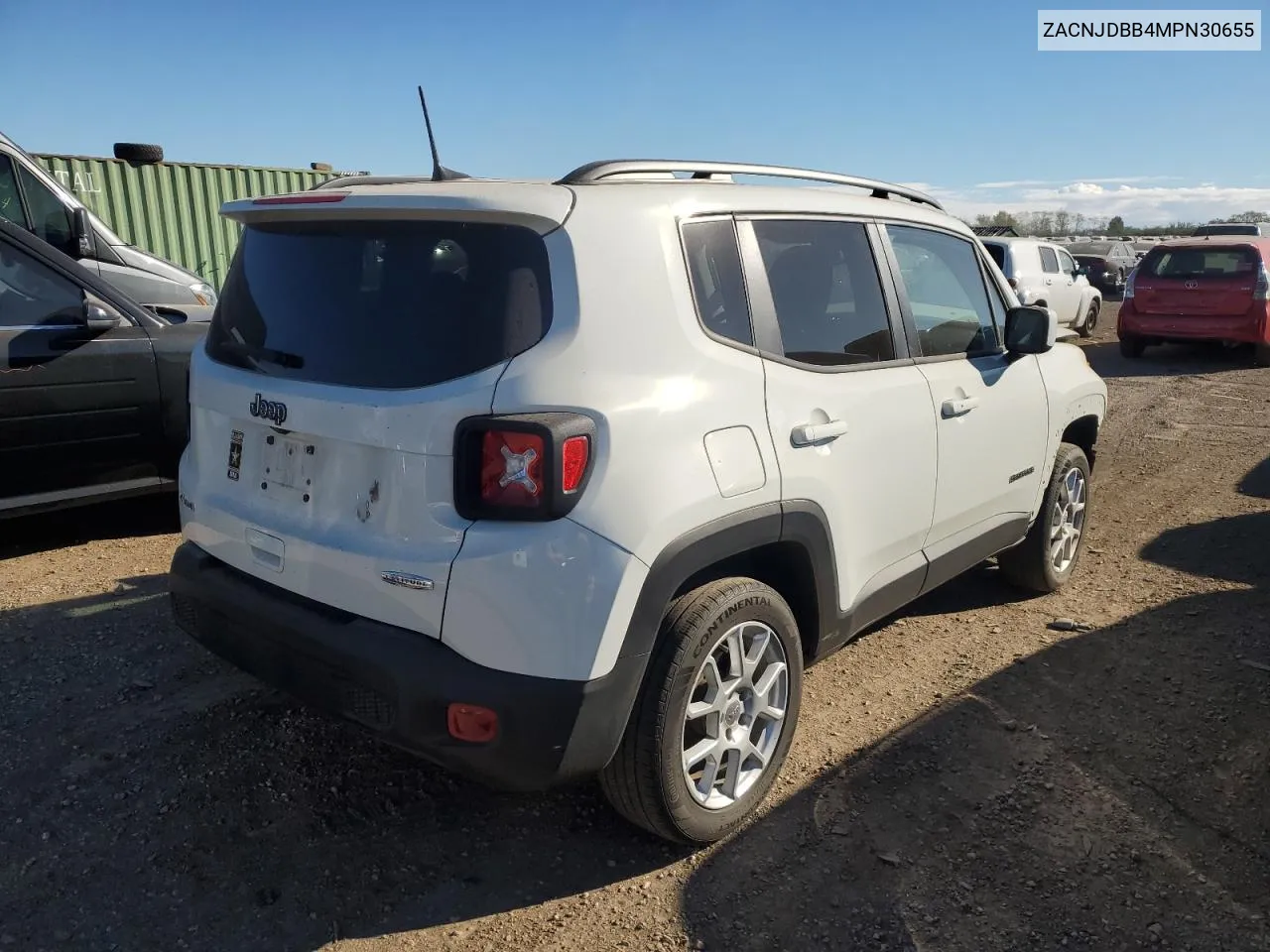 2021 Jeep Renegade Latitude VIN: ZACNJDBB4MPN30655 Lot: 74846124