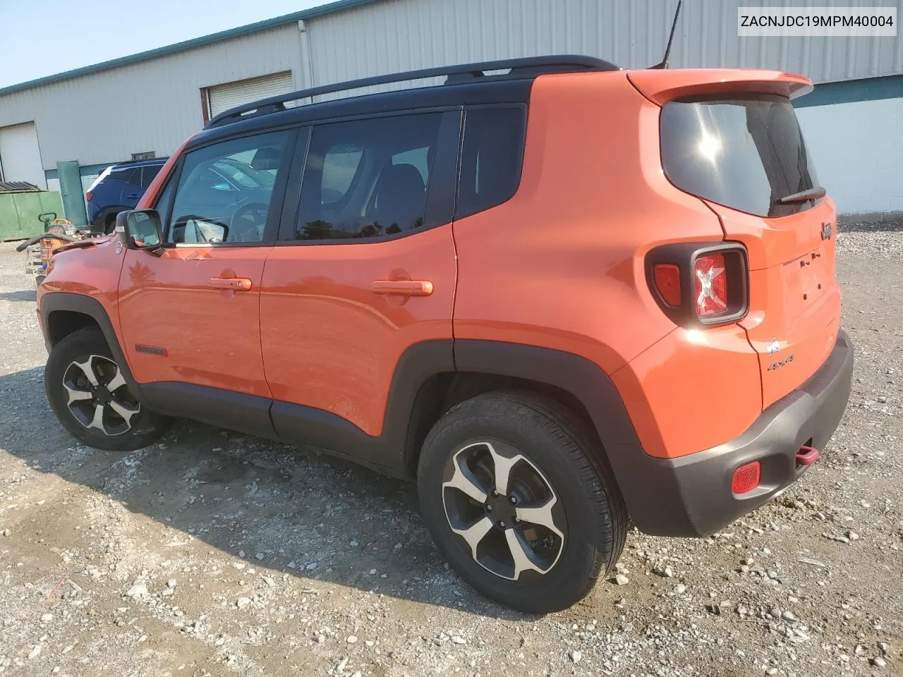 2021 Jeep Renegade Trailhawk VIN: ZACNJDC19MPM40004 Lot: 75126894