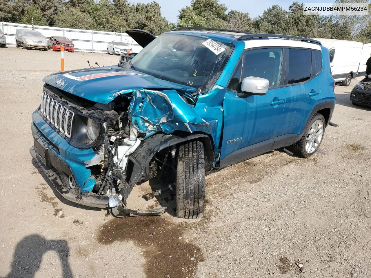 2021 Jeep Renegade Latitude VIN: ZACNJDBB4MPM56234 Lot: 75244754