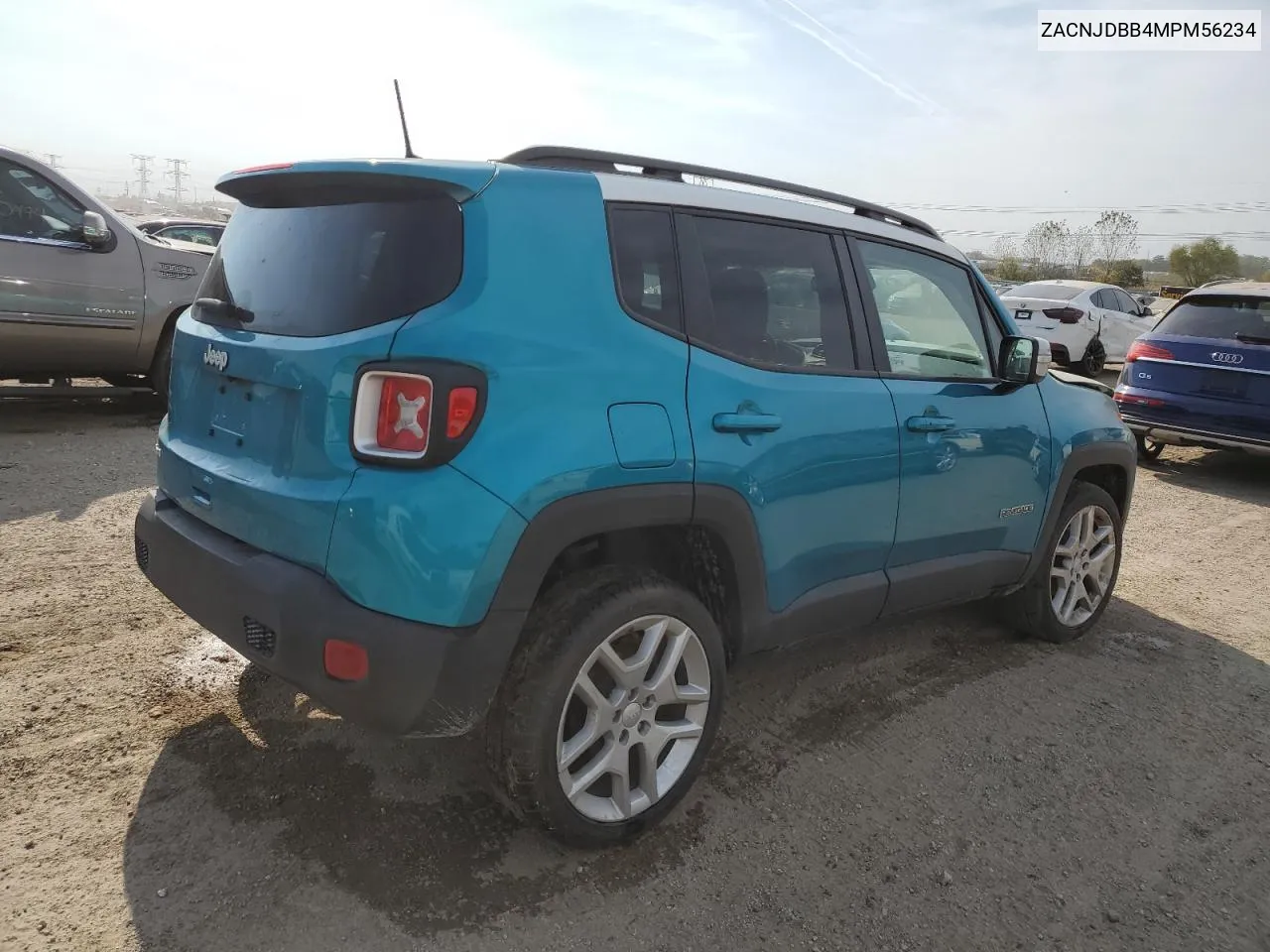 2021 Jeep Renegade Latitude VIN: ZACNJDBB4MPM56234 Lot: 75244754