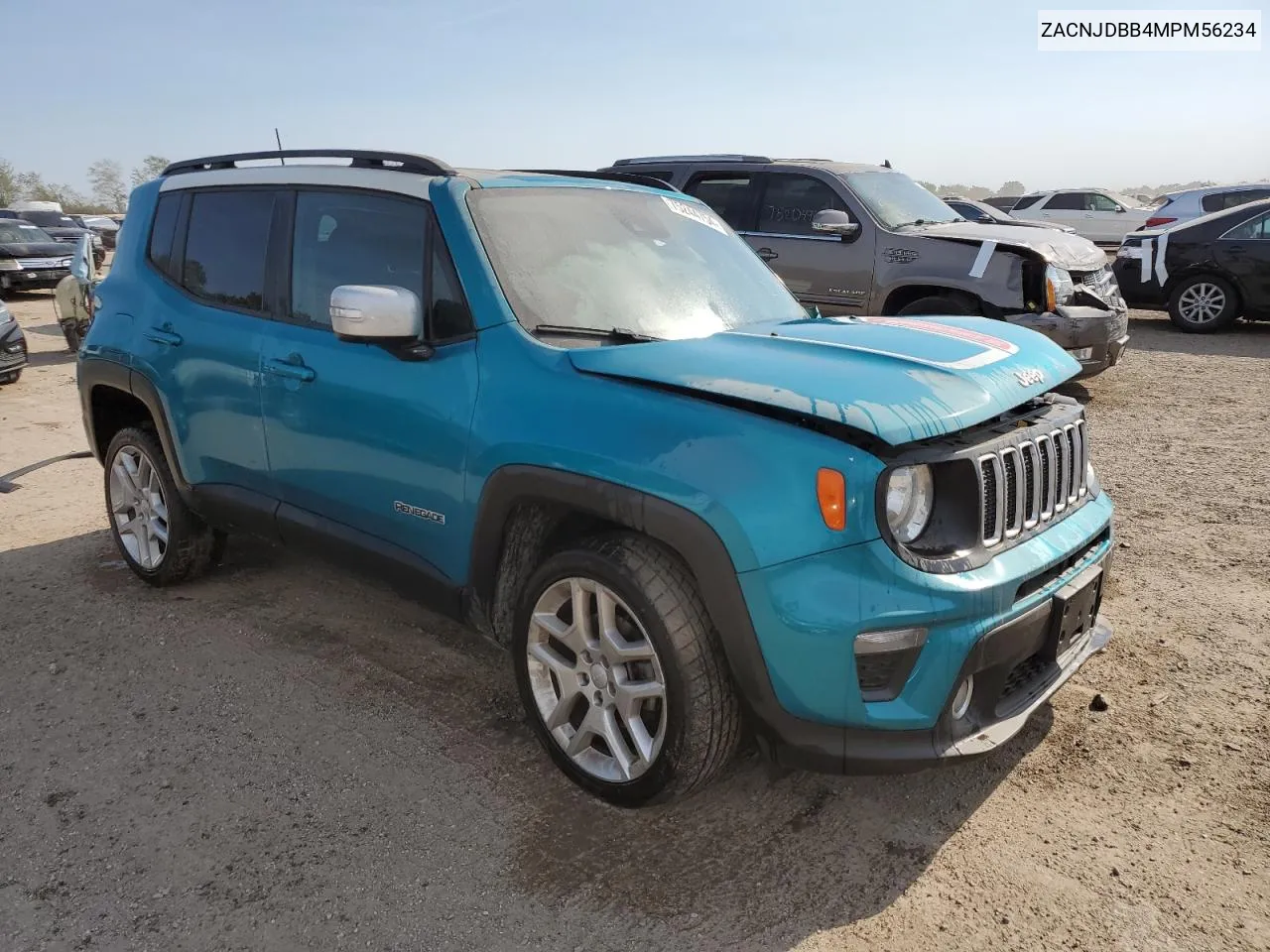 2021 Jeep Renegade Latitude VIN: ZACNJDBB4MPM56234 Lot: 75244754