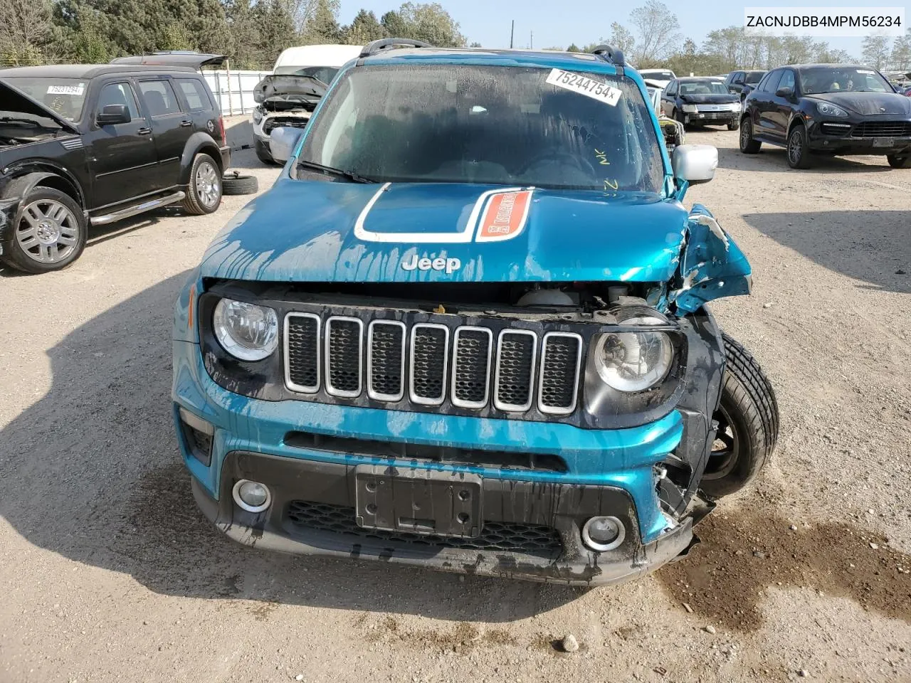 2021 Jeep Renegade Latitude VIN: ZACNJDBB4MPM56234 Lot: 75244754