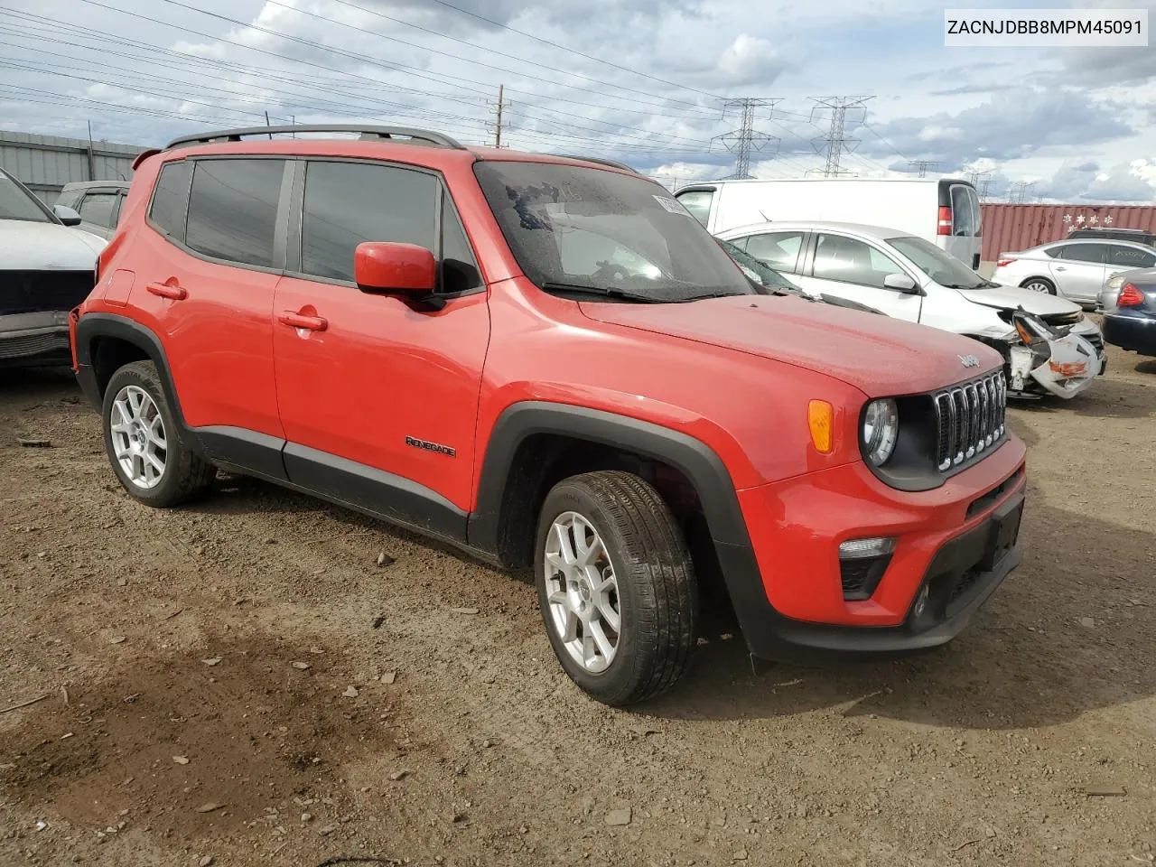 2021 Jeep Renegade Latitude VIN: ZACNJDBB8MPM45091 Lot: 75352684