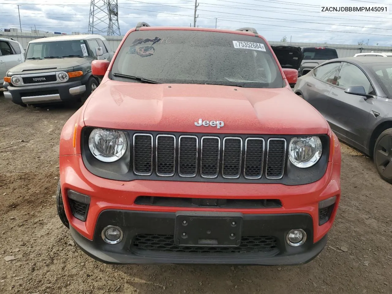 2021 Jeep Renegade Latitude VIN: ZACNJDBB8MPM45091 Lot: 75352684