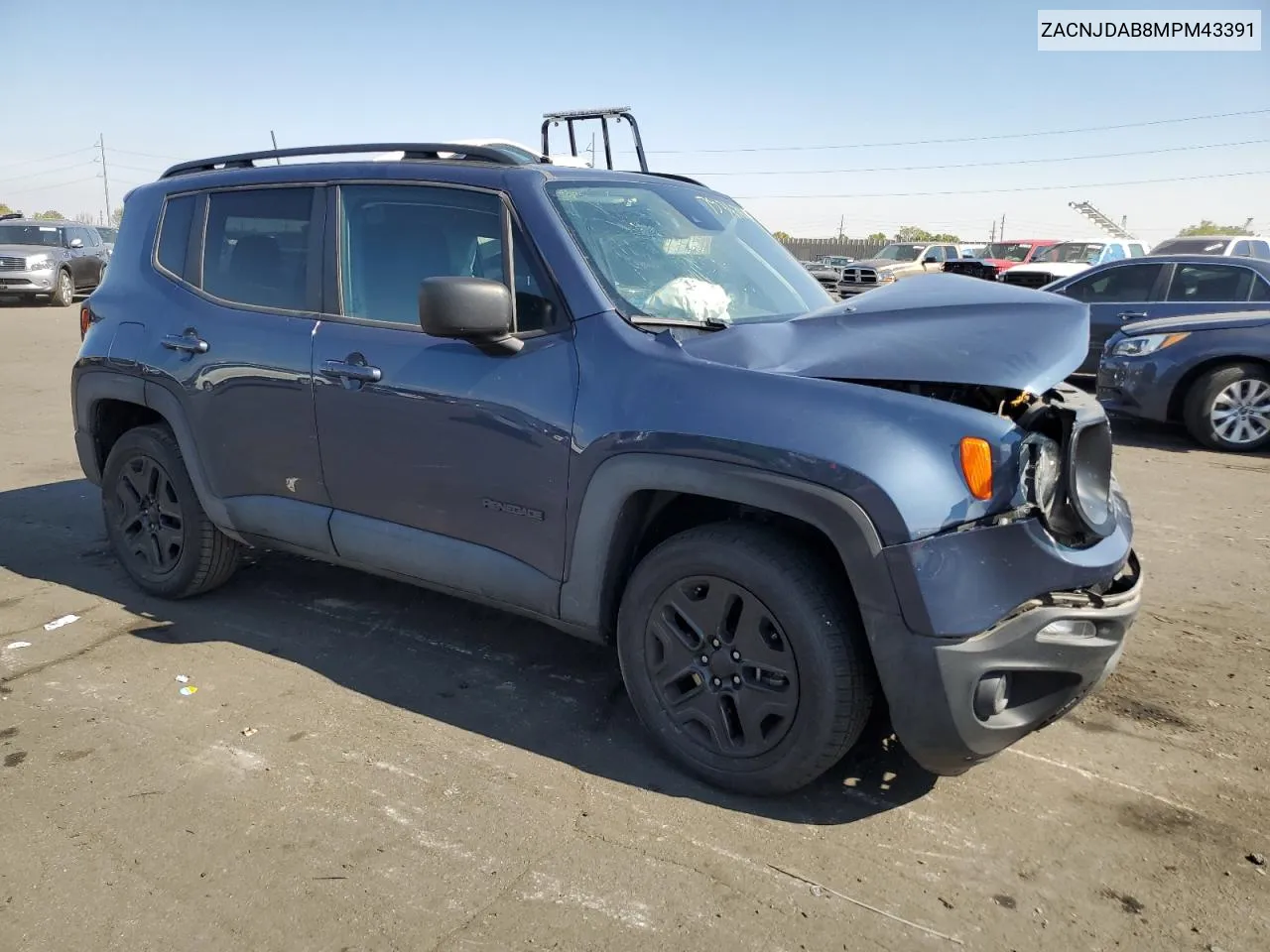 2021 Jeep Renegade Sport VIN: ZACNJDAB8MPM43391 Lot: 75367864