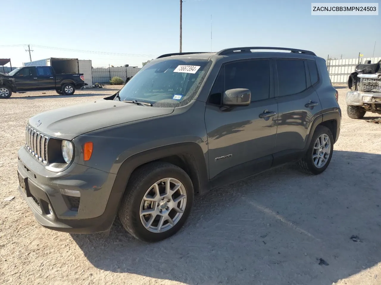 2021 Jeep Renegade Latitude VIN: ZACNJCBB3MPN24503 Lot: 75667394